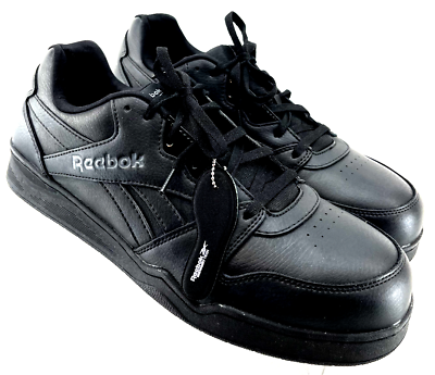 #ad NEW Reebok F2413 18 Black Leather Steel Toe Sneaker Shoes Men#x27;s US 14 M $63.99