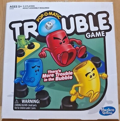 #ad Hasbro Trouble 2016 Version Board Game A5064 POP O MATIC DIE ROLLER GAME $8.99
