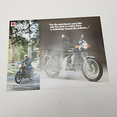 #ad Suzuki RE 5 Rotary Sales Brochure Advertising 8.5x11 $16.99