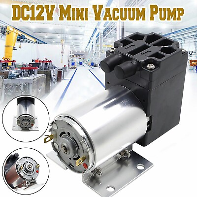 #ad DC12V Mini Vacuum Pump Negative Pressure Air Suction Pump 5L min 65 120kpa $27.19