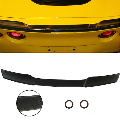 #ad Fit 05 2013 Corvette C6 ZR1 Extended Style Carbon Look Rear Trunk Wing Spoiler $62.99