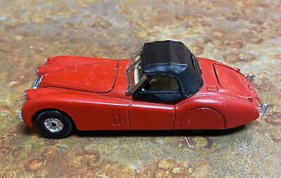 #ad Vintage Corgi Toy Jaguar XK 120 Red Diecast Car Made in Great Britain No Box $12.40