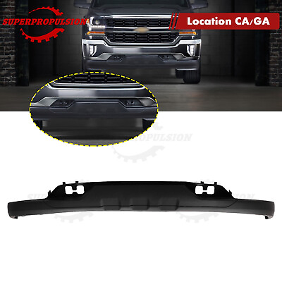 #ad Front Bumper Valance For 2016 2019 Silverado 1500 W Tow Hook Holes $153.09