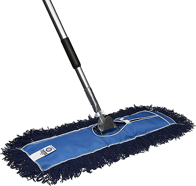 #ad Residential Commercial 48 Inch Janitorial USA Floor Dry Dust Mop Broom Set $70.99