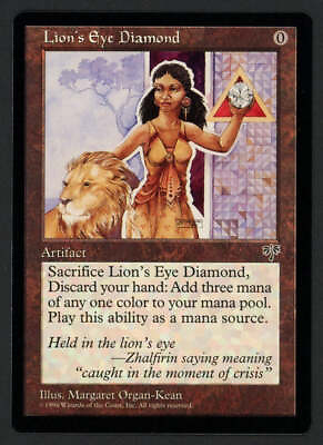 #ad Lion#x27;s Eye Diamond Mirage # 307 Magic the Gathering NM $589.99