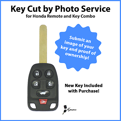 #ad Key Cut by Photo Service for Replacement Honda Key amp; Remote Combo N5F A04TAA $119.95