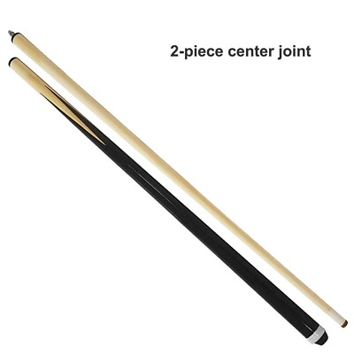 #ad New 57quot; Two Piece Classical Black Technology Billiards Pool Cue Stick Fast Ship $36.89