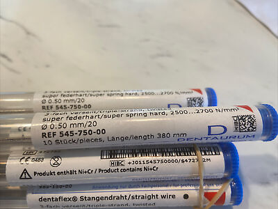 #ad dentaflex straight wire 2500…2700N mm2 O 0.50mm 20. Réf.545 750 00 C $20.00