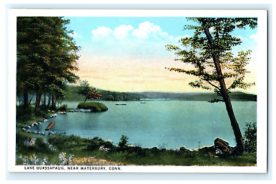 #ad The Shore Of Lake Quassapaug Waterbury CT Early View $7.23