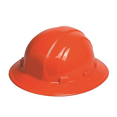 #ad 19913 Full Brim Hard Hat with 6 Point Ratchet Suspension Orange $22.00