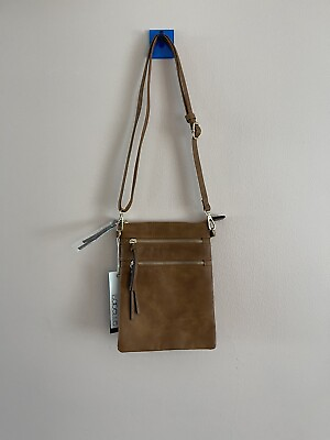 #ad Multi Pocket Crossbody Bag Brown $22.99