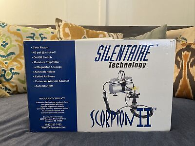#ad Silentaire Scorpion II W 1 3 HP Air Compressor With Hoses $70.00