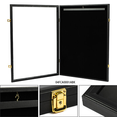 #ad Wall Art Display 32quot; Jersey Cover Football Basketball Frame Lockable Box Rack $49.87