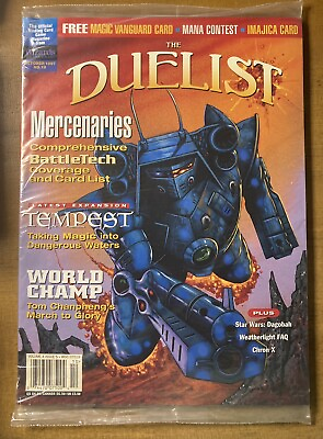 #ad MTG #x27;FACTORY SEALED DUELIST MAGAZINE #19 #x27;NM October 1997 with Vanguard Inserts $58.50