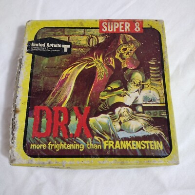 #ad Super 8 Film Dr X More Frightening Than Frankenstein B W Silent 50#x27; $10.00