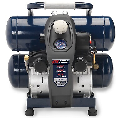 #ad Quiet Air Compressor Lightweight 4.6 Gallon Half the Noise and Weight 4X $254.99