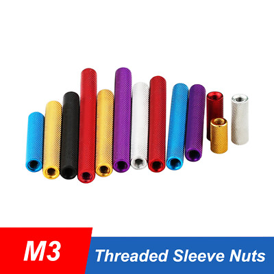 #ad M3 Aluminum Alloy Spacer Standoff Collar Stand off Spacers Round Washer Sleeve $8.28
