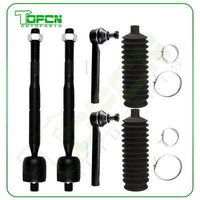 #ad 6Pcs Fit For Toyota LEXUS RX330 RX350 Front Inner Outer Tie Rod End Steering Kit $41.50