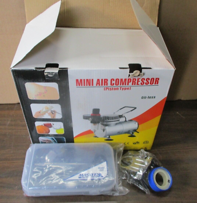 #ad Mini Portable Air Compressor TC 20 with Master Airbrush Model G22 $79.98