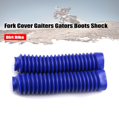 #ad #ad Blue Rubber Front Fork Motorcycle Shock Absorber Dust Cover Gaiters Gators Boots $15.99