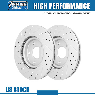 #ad Front Drilled amp; Slotted Brake Rotors for 2007 2016 2017 2018 2019 Nissan Altima $60.99