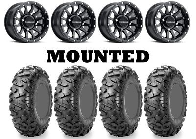 #ad Kit 4 Maxxis Bighorn Radial 28x10 14 on Raceline Trophy Matte Black Narrow CAN $1607.80
