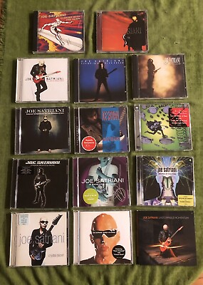#ad Joe Satriani 14 Disc CD Collection plus autograph $160.00
