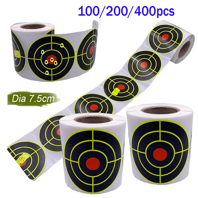 #ad Splatter Target Stickers 3inch Self Adhesive Reactive Targets Paper for Shooting $88.96