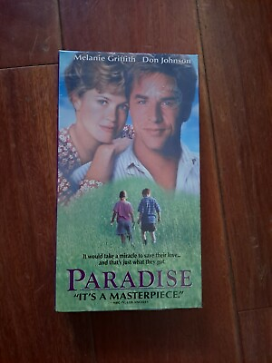 #ad Paradise VHS Don Johnson Melanie Griffith case in shrink $7.48