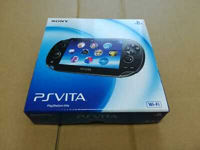 #ad PlayPlayStation PS Vita Wi Fi Console Crystal Black PCH 1000 ZA01 Console JP NEW $314.00