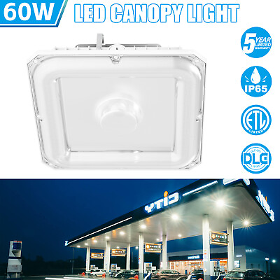#ad Super Bright 60W LED Canopy Light Parking Lot Garage Station Light IP65 8100Lm $58.80