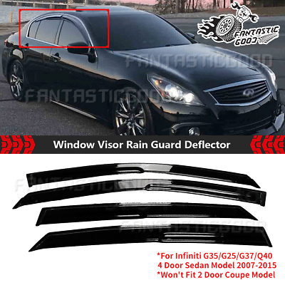 #ad #ad For Infiniti G25 G35 G37 07 15 Sedan JDM Mugen Window Visor Rain Guard Deflector $29.99