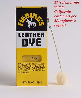 #ad Fiebing#x27;s Leather Dye w Applicator ALL COLORS 4 OZ Not for CA Customers $12.80