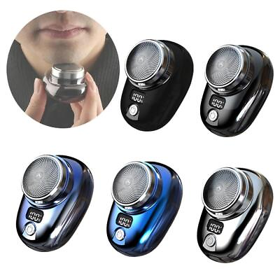 #ad Portable Electric Razor Mini Shave for Men USB Shaver Travel Rechargeable $4.10