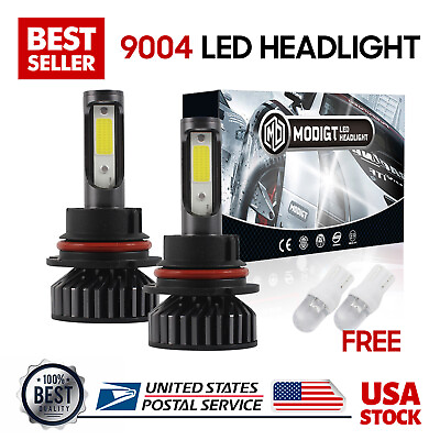 #ad New 120W 120000LM 2 Sides LED Headlight HB1 9004 High Low Beams 6000K Bulbs $15.99