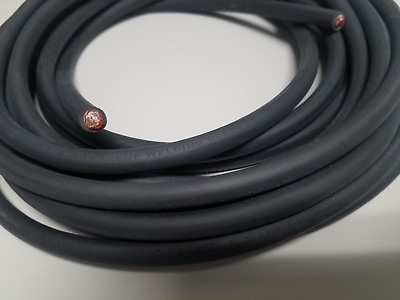 #ad WELDING CABLE 2 AWG BLACK 25 CAR BATTERY LEADS USA NEW Gauge Copper $61.95