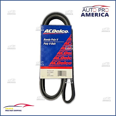 #ad NEW OEM ACDELCO PROFESSIONAL V RIBBED SERPENTINE BELT GM CHEVY FORD GMC 6K705 $17.25