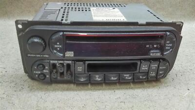 #ad Stereo Radio Receiver AM FM CD Cassette MR587285 Fits 01 05 CHRYSLER SEBRING E18 $78.20