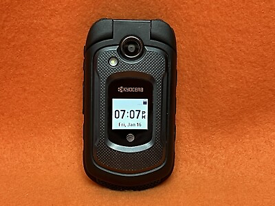#ad Kyocera DuraXE E4710 ATamp;T Unlocked 4G LTE GSM Rugged Cell Flip Phone Grey $49.98