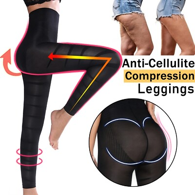 #ad Women Anti Cellulite Compression Pants Leggings Sculpting Sleep Leg Shaper Slim $11.79