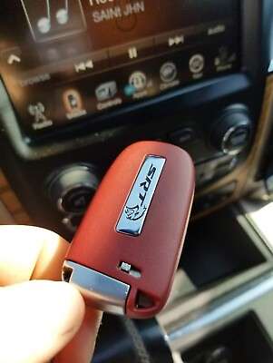#ad #ad RED SRT HELLCAT KEY FOB Remote amp; Uncut Key Only Dodge Charger Challenger Jeep $43.00