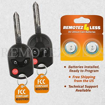 #ad 2 New Replacement 3 Button Uncut Remote Head Key Keyless Entry Fob for Ford $17.89