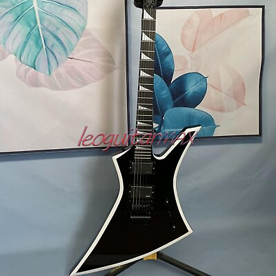 #ad Black Explorer Electric Guitar HH Pickup Solid Body Mahogany Bodyamp;Neck FR Bridge $251.28