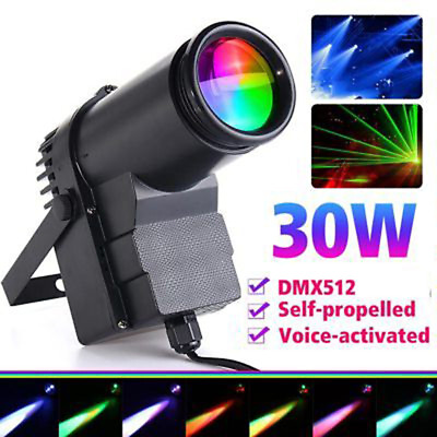 #ad 30W RGBW Pin Spot Light LED Beam Stage Light DMX Show Party Disco DJ Lighting US $24.99