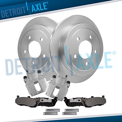 #ad #ad Rear Disc Rotors Calipers Ceramic Brake Pads for Ford F 150 Expedition Navigator $158.08