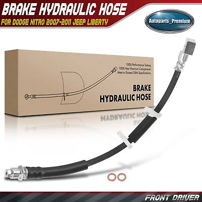 #ad Front Left LH Brake Hydraulic Hose for Jeep Liberty 08 12 Dodge Nitro 2007 2011 $15.99