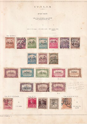 #ad Italy Fiume Stamps High CV collections 1916 1918 Mixed Many signed CV $580.00