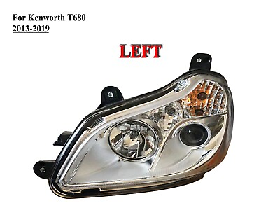 #ad #ad Driver Left Side Chrome Headlight Head Lamp for Kenworth T680 2011 to 2022 $195.99