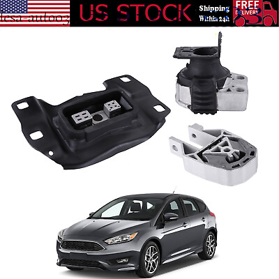 #ad 3x Rear amp; Front Engine Mount amp; Trans Mount Kit 3214 3103 3238 for Ford Focus 2.0 $65.29