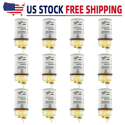 #ad 12pc For Fleetguard FS1242 Diesel Fuel Water Separator Filter *Free Shipping* $198.00